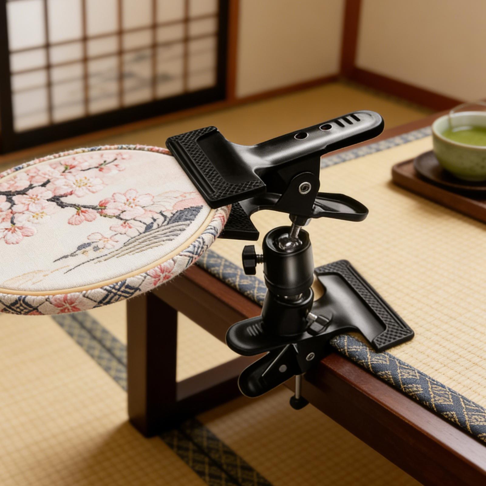 Desk Setup At Home - Embroidery Holder Heavy Duty Adjustable Portable