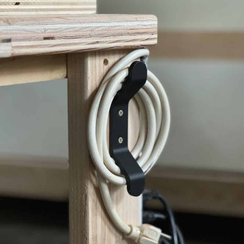 Desk Setup Cable Management - Cable Organizer Hooks for Desk Wall