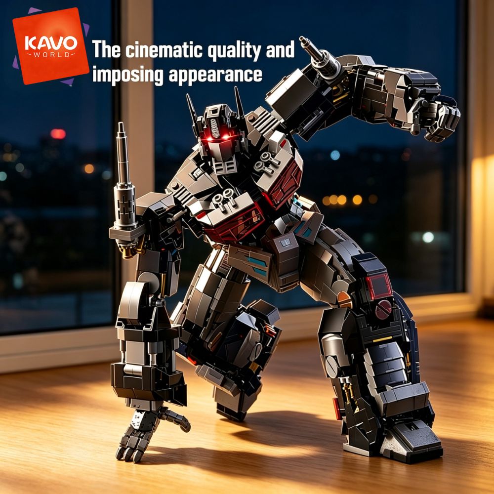 Desk Setup Build - KAVOWORLD 2045pcs Future Mecha Robot Building