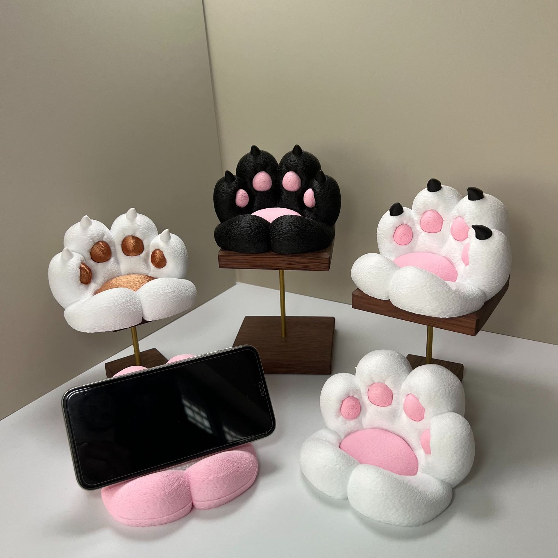 Desk Setup Decor - Cute cat paw shaped desk ornament,