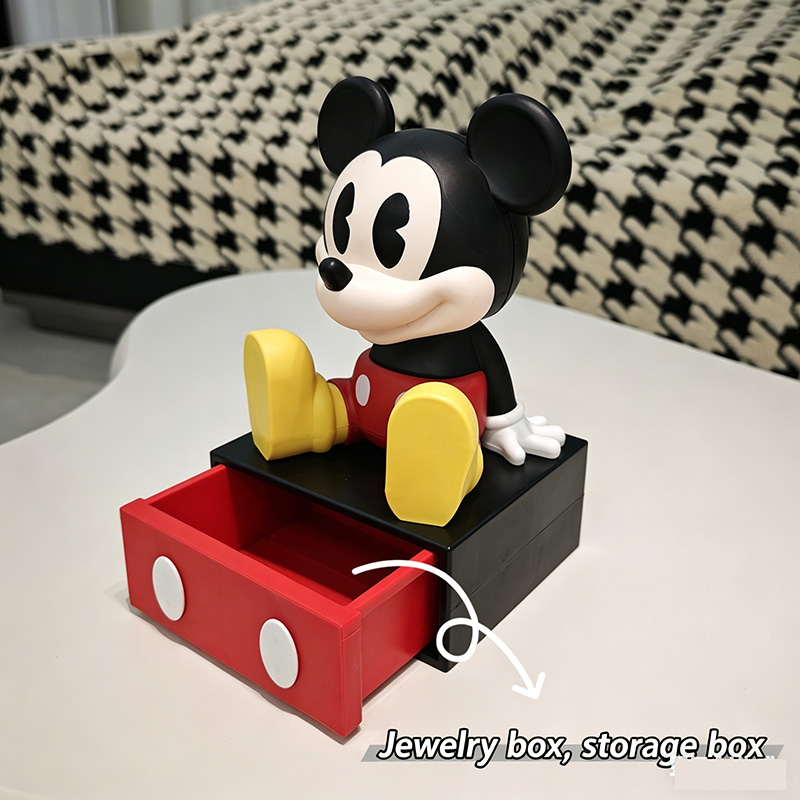 Desk Setup At Home - Cute Mouse Drawer Storage Box Desktop