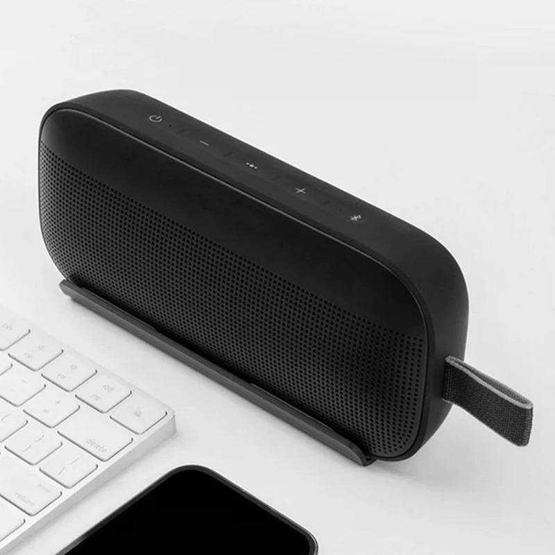 Desk Setup At Home - Acrylic Desktop Speaker Stand For For