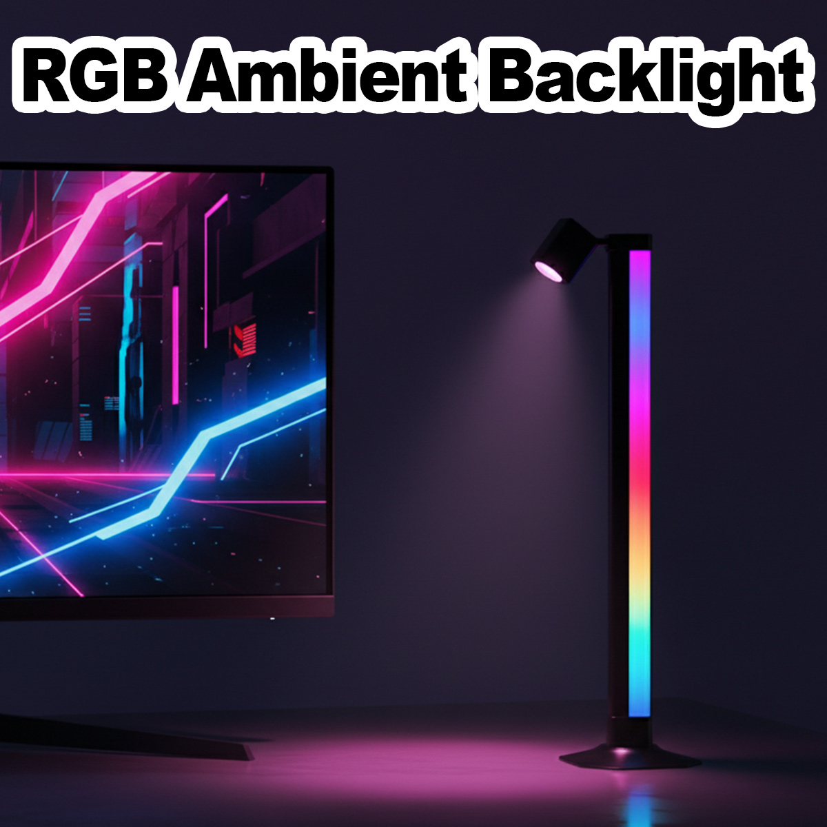 Desk Setup Rgb - Smart Light Bar LED RGB Music