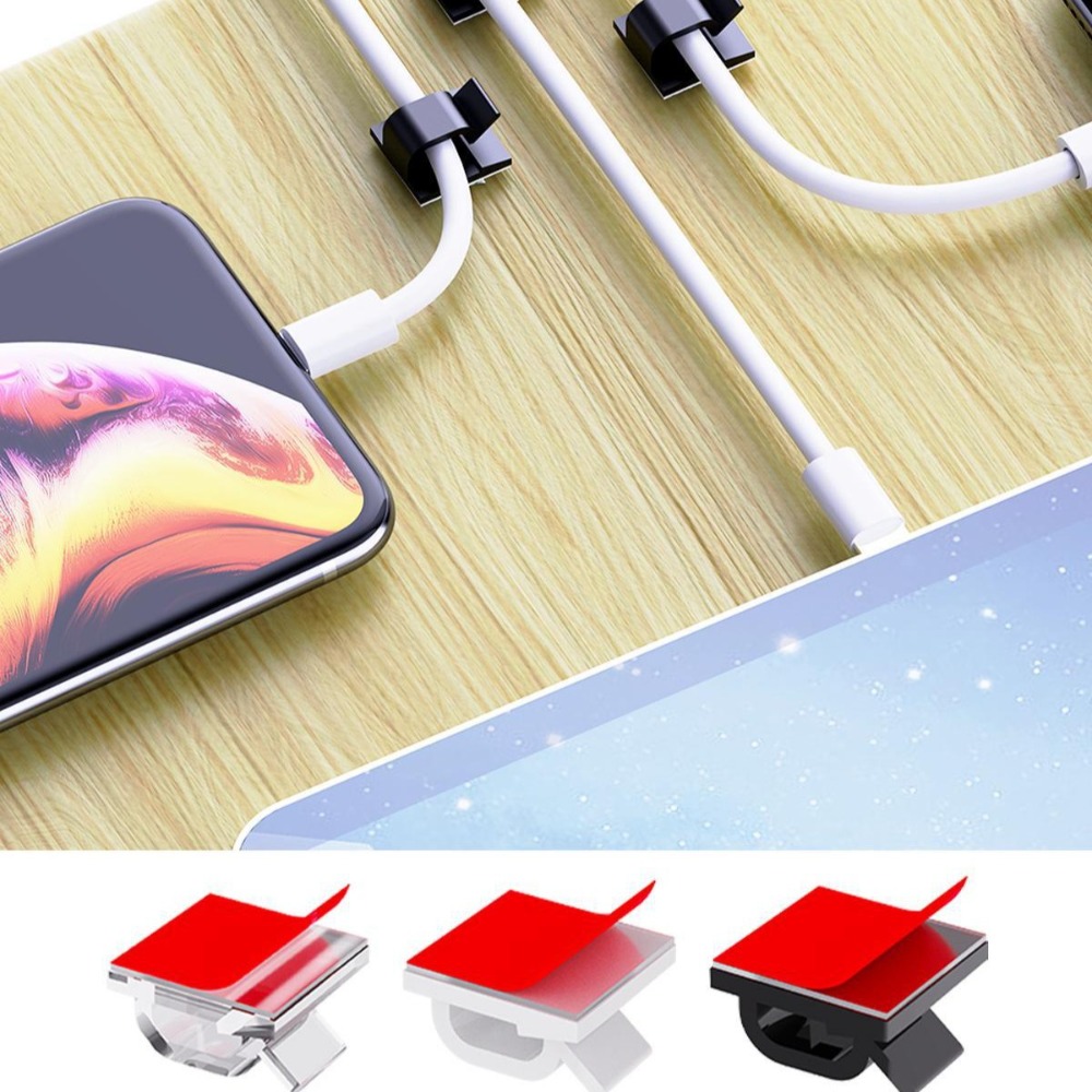 R Shape Transparent Plastic Ca - Desk Setup Cable Management review and price