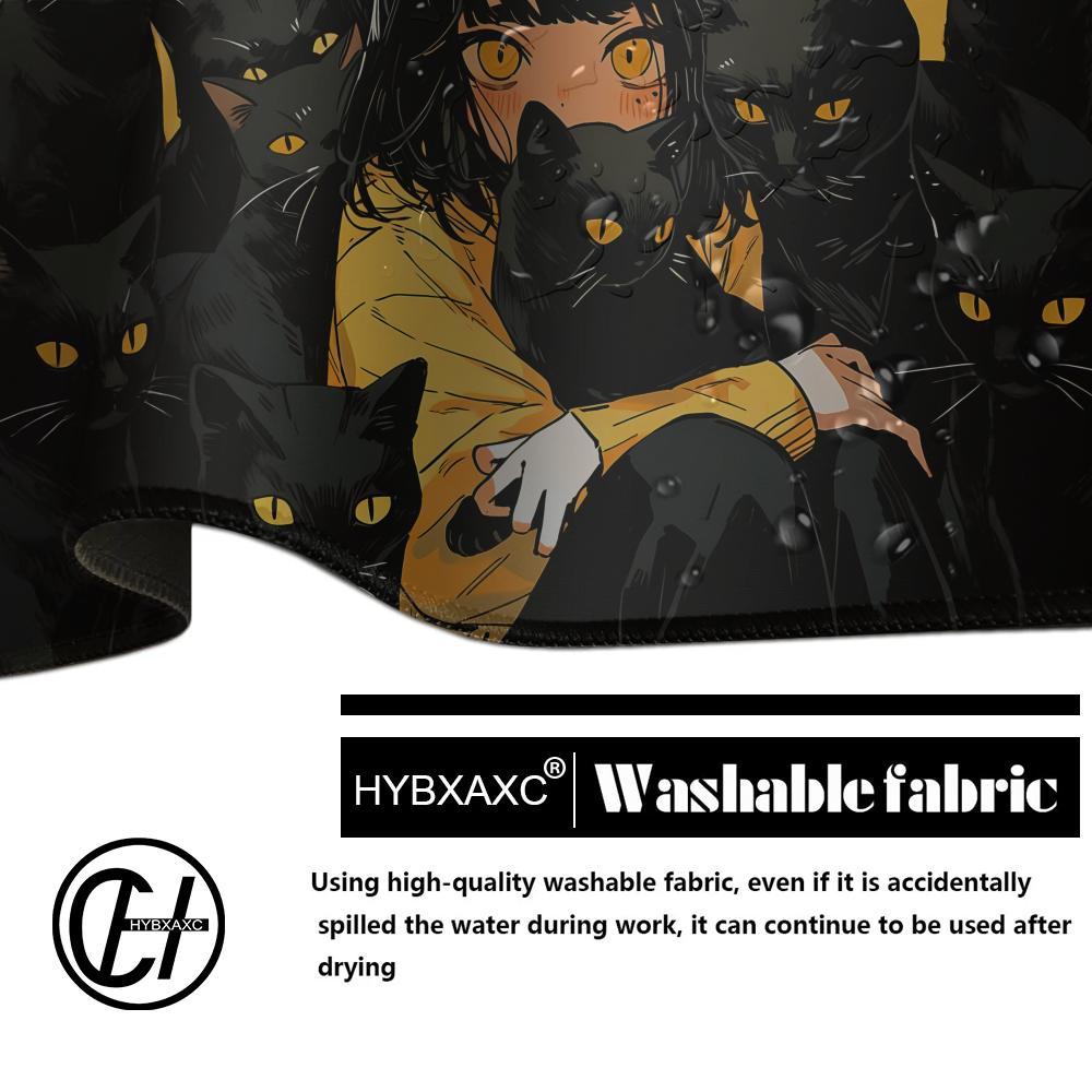 Gaming Mouse Pad Anime Black C - Desk Setup Gadgets review and price