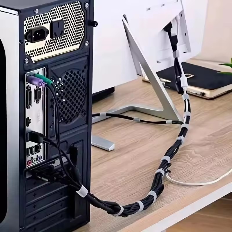1/5M Cable Organizer Cable Man - Desk Setup Cable Management review and price