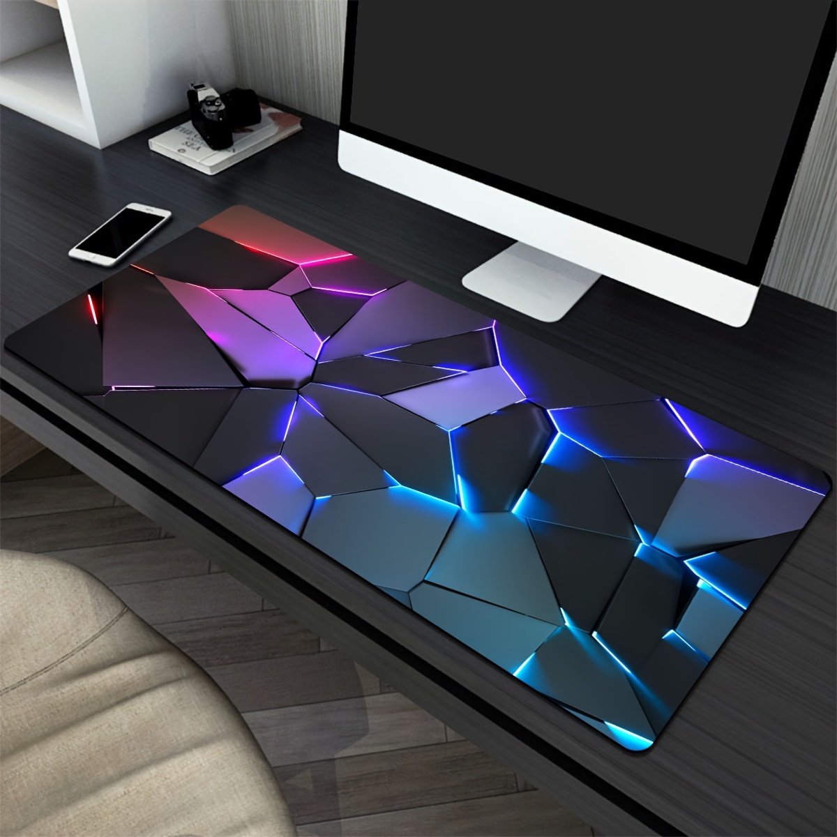 Line Geometry RGB Mouse pad la - Desk Setup Rgb review and price