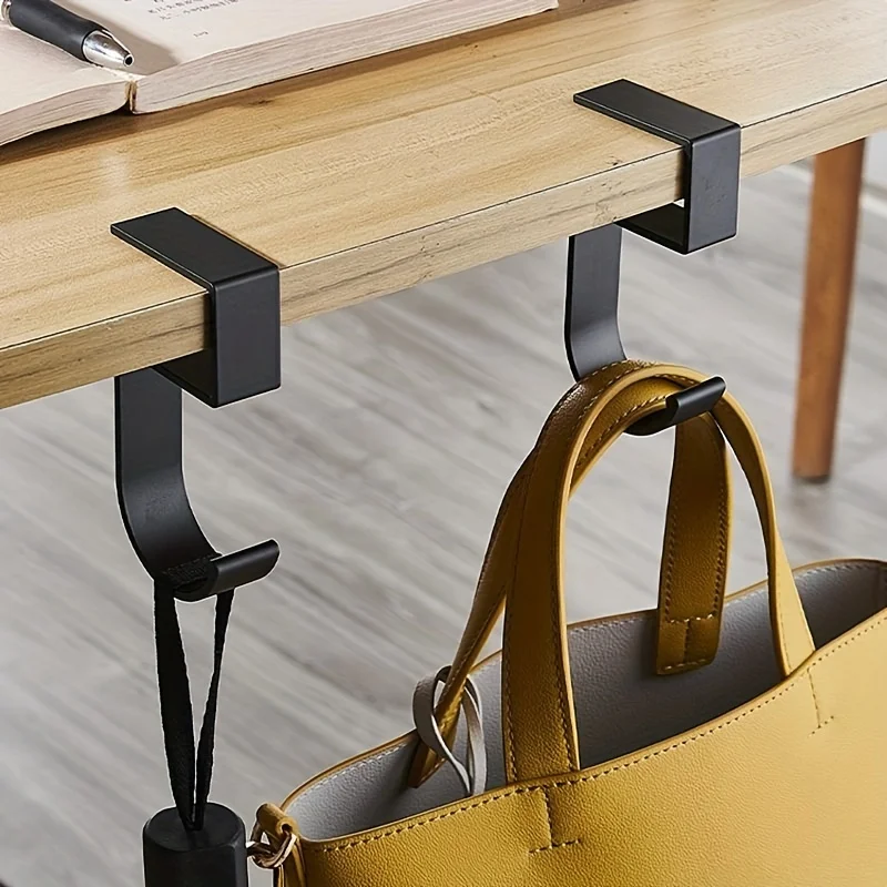 Aluminum Desk Hook Organizer A - Desk Setup Black And White review and price