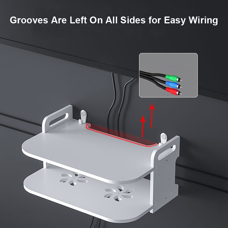 Wall-Mounted Router Cable Orga - Desk Setup Living Room review and price