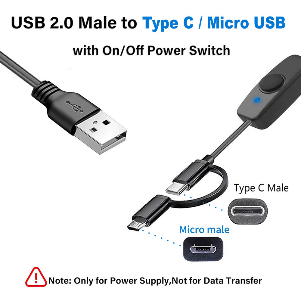 2 in 1 Type C / Micro USB Char - Desk Setup Led Strip review and price