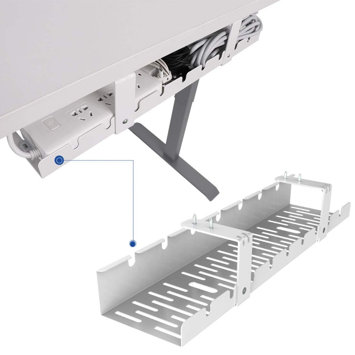 Cable Management Tray Desk Org - Desk Setup Living Room review and price