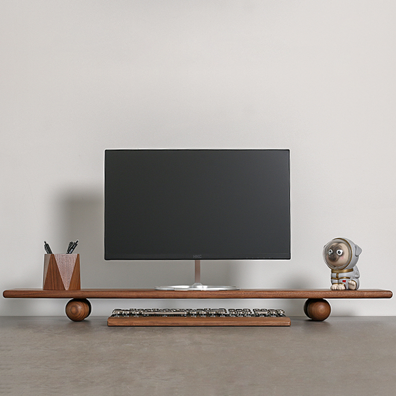 Solid Wood Monitor Riser Lapto - Desk Setup For Laptop And Monitor review and price