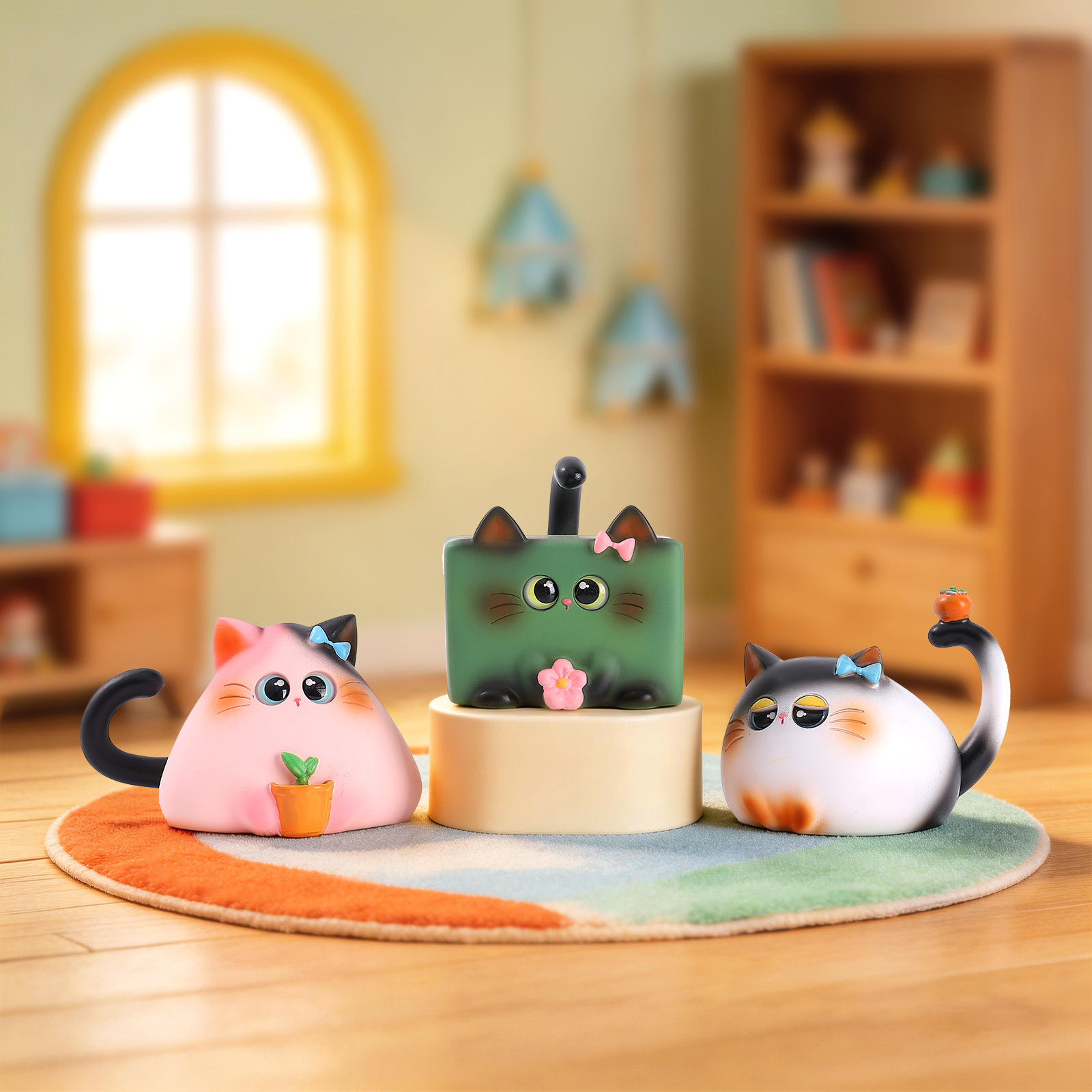 Blind Box Cat Figurine Resin C - Desk Setup At Home review and price
