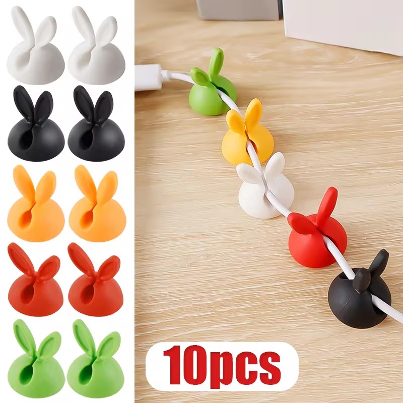 Cute Rabbit Ear Cable Manager  - Desk Setup Cable Management review and price