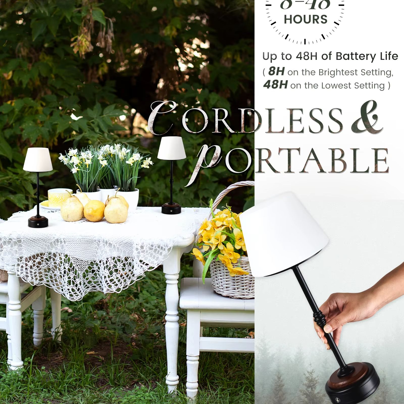 Cordless Table Lamps Set of  5 - Desk Setup Modern review and price