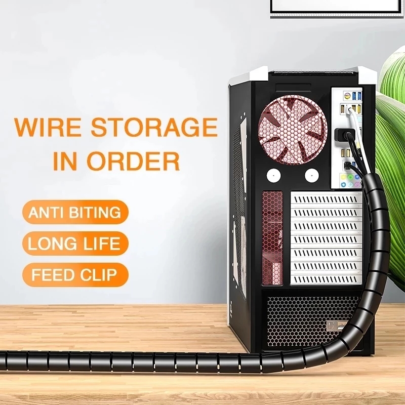 2M/1M Flexible Spiral Cable Wi - Desk Setup Cable Management review and price