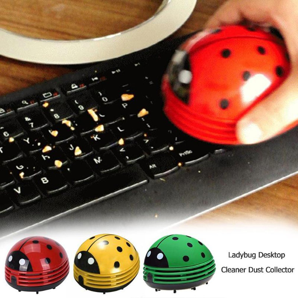 Cute Ladybug Desktop Vacuum Cl - Desk Setup At Home review and price