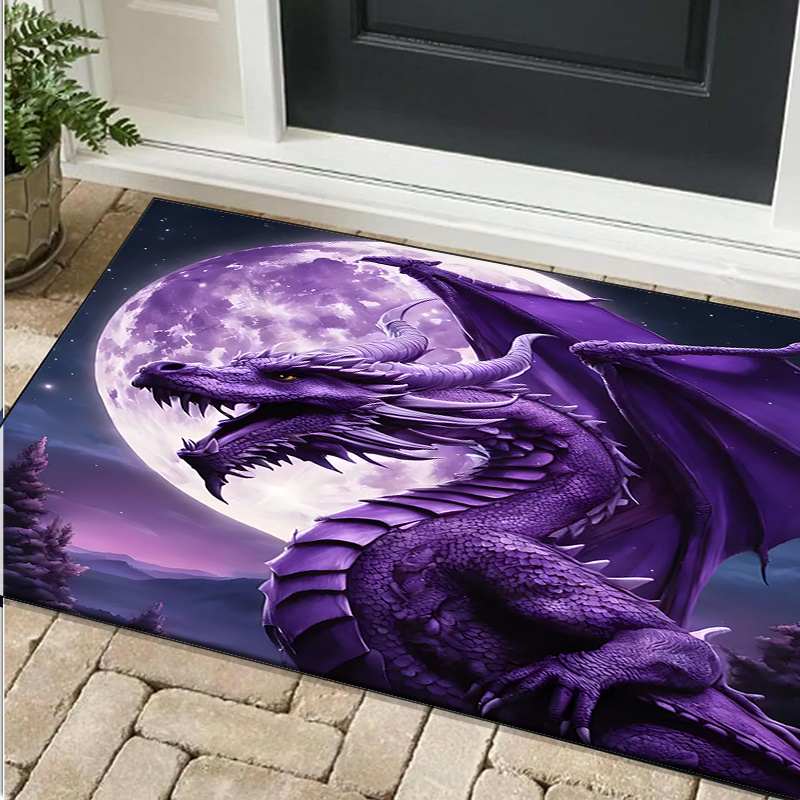 Majestic Purple Dragon Rug for - Desk Setup Living Room review and price