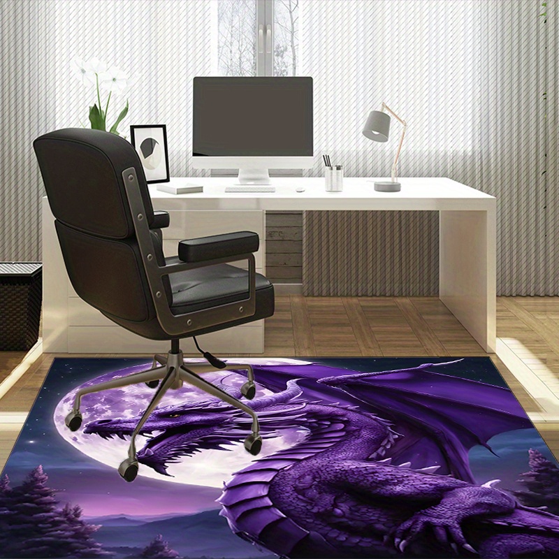 Majestic Purple Dragon Rug for - Desk Setup Living Room review and price