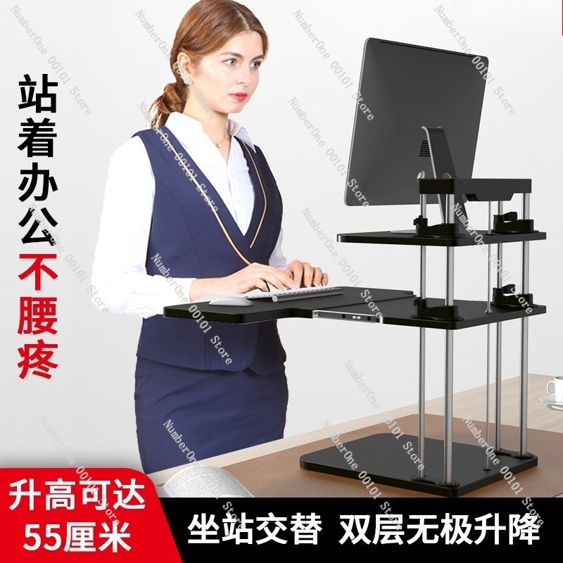 Height-Adjustable Standing Des - Desk Setup For Laptop And Monitor review and price