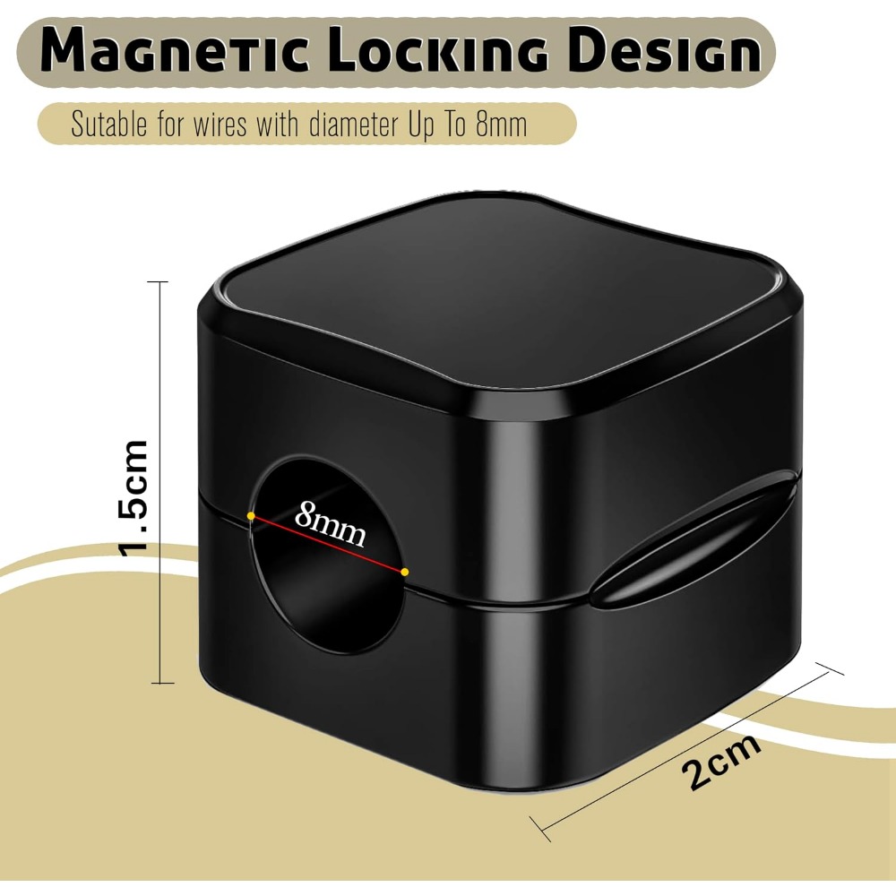 Magnetic Cable Clips for Cord  - Desk Setup Cable Management review and price