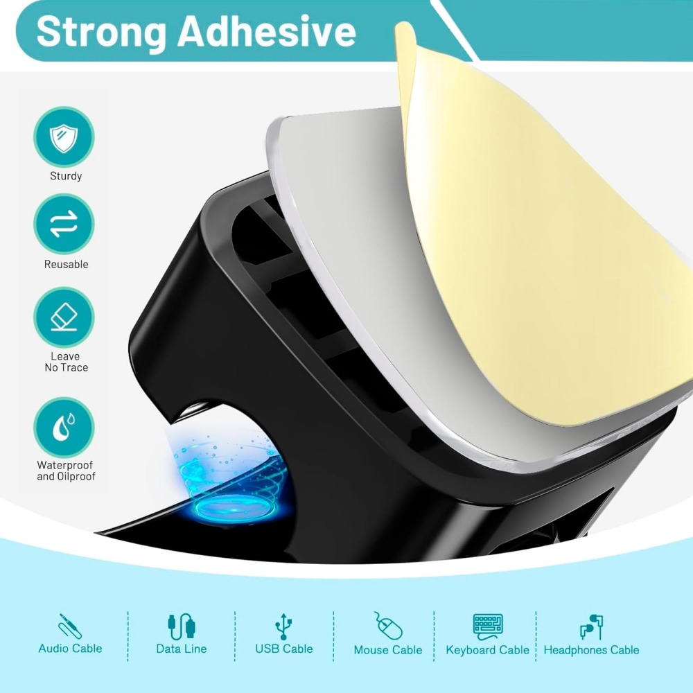 Magnetic Cable Clips for Cord  - Desk Setup Cable Management review and price