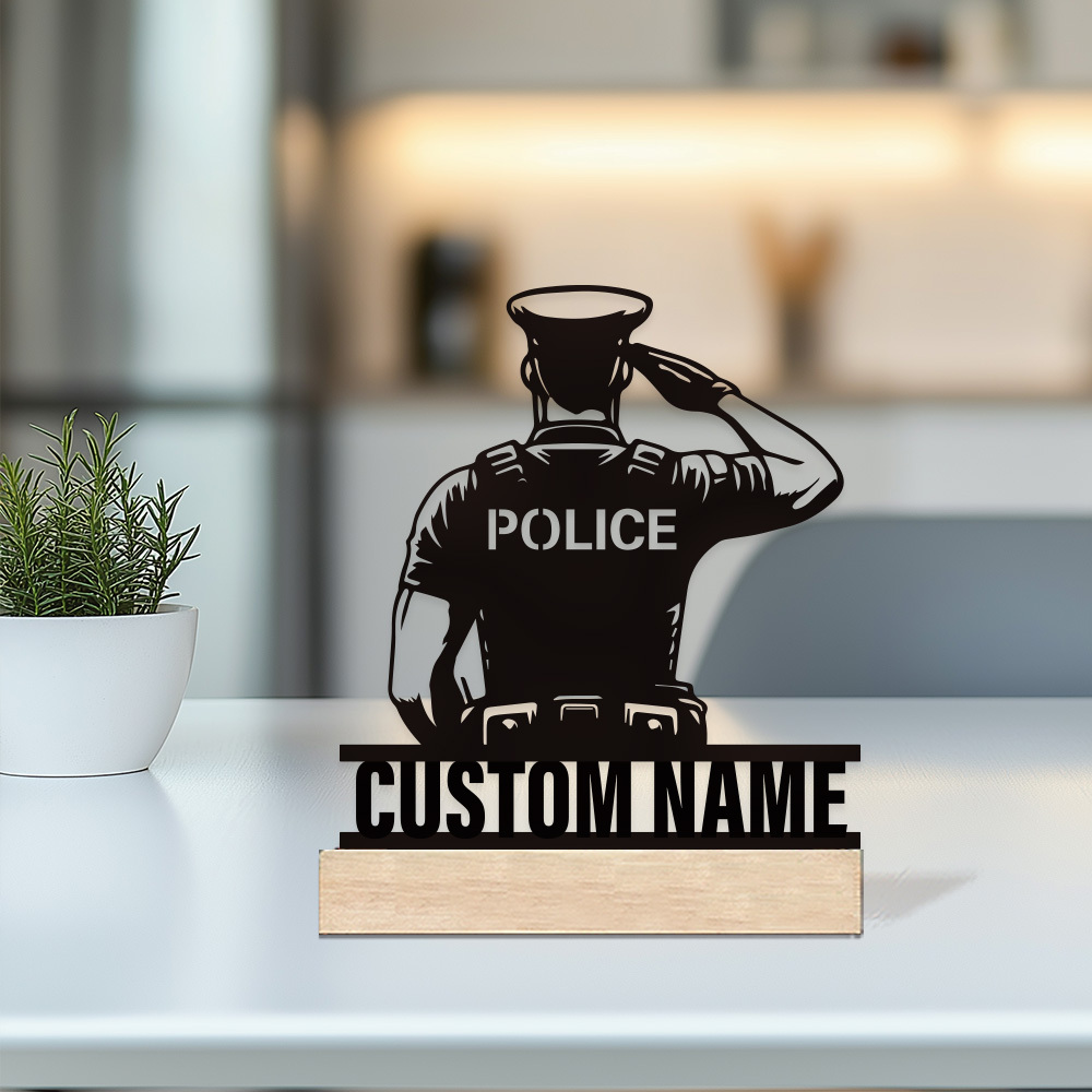 Personalized Metal Police Badg - Desk Setup Modern review and price