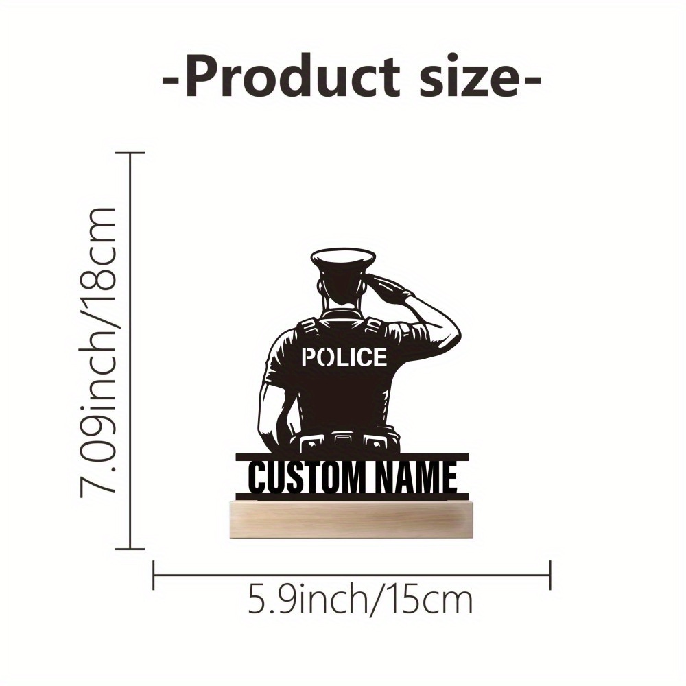 Personalized Metal Police Badg - Desk Setup Modern review and price