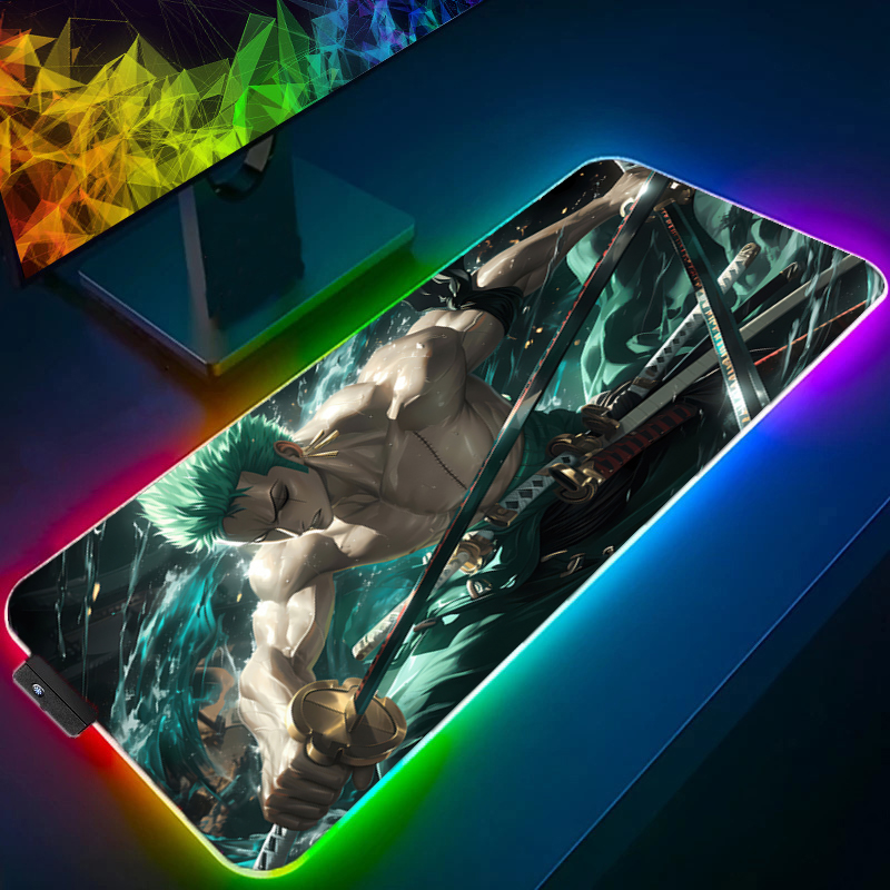 ONE PIECE Zoro Mouse Pad RGB G - Desk Setup Rgb review and price