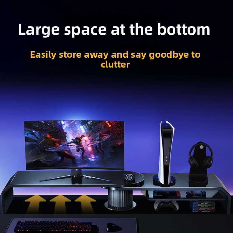 Gaming Dual Monitor Stand Offi - Desk Setup For Laptop And Monitor review and price