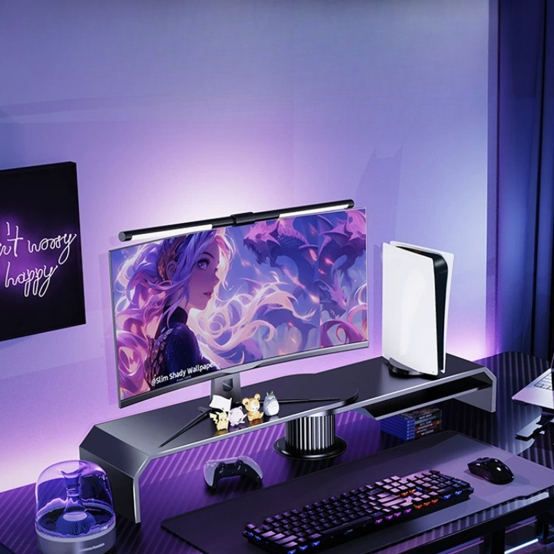 Gaming Dual Monitor Stand Offi - Desk Setup For Laptop And Monitor review and price