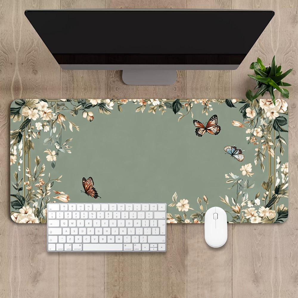 Plant table mat with butterfly - Desk Setup Designer review and price