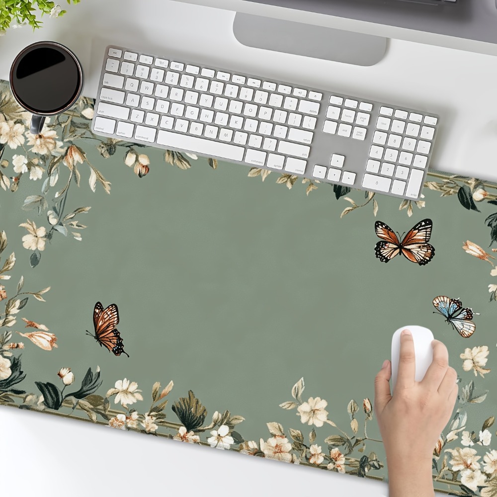 Plant table mat with butterfly - Desk Setup Designer review and price