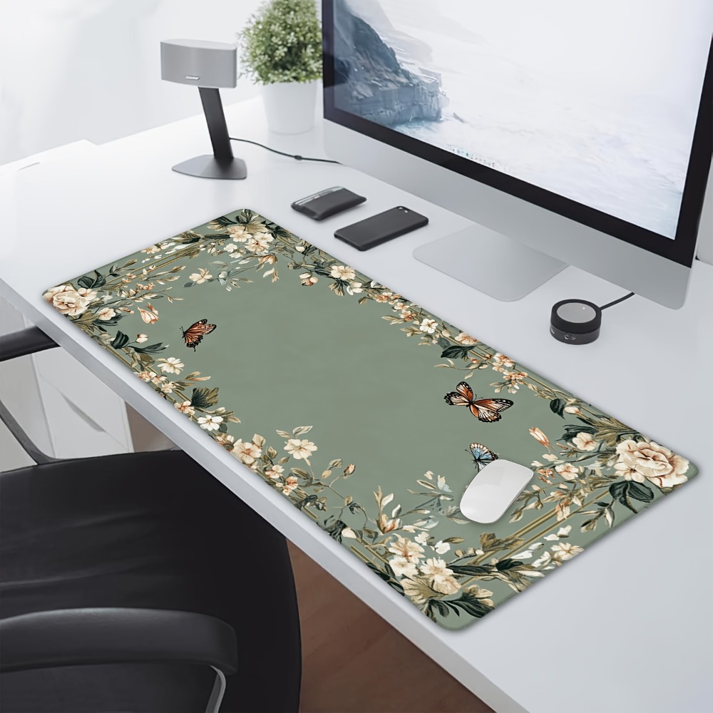 Plant table mat with butterfly - Desk Setup Designer review and price