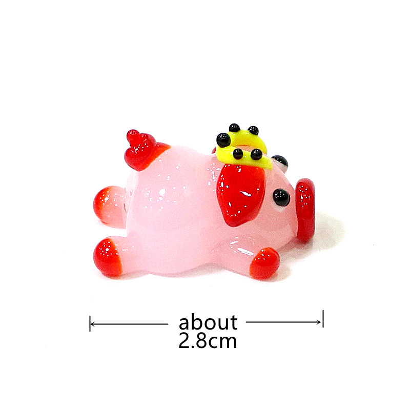 Cute Pink Pig Glass Figurine M - Desk Setup At Home review and price