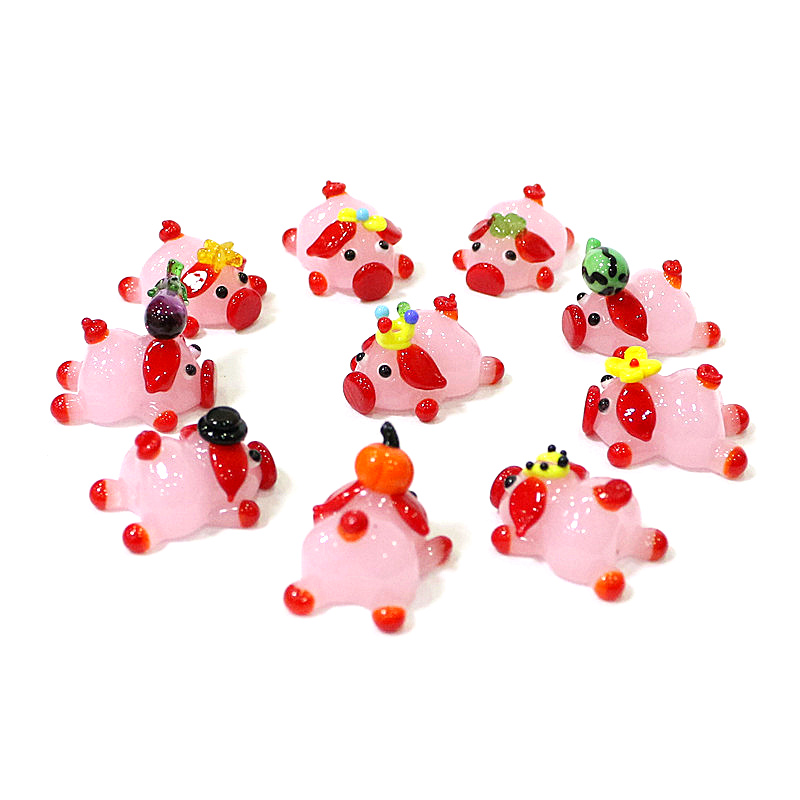 Cute Pink Pig Glass Figurine M - Desk Setup At Home review and price