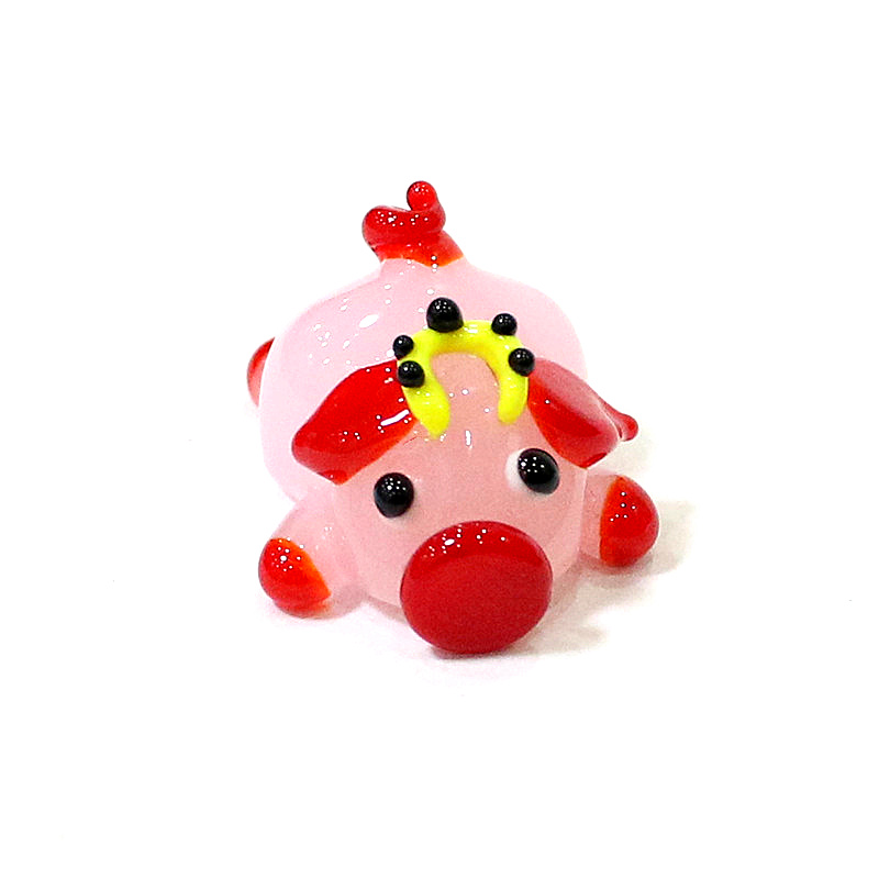 Cute Pink Pig Glass Figurine M - Desk Setup At Home review and price