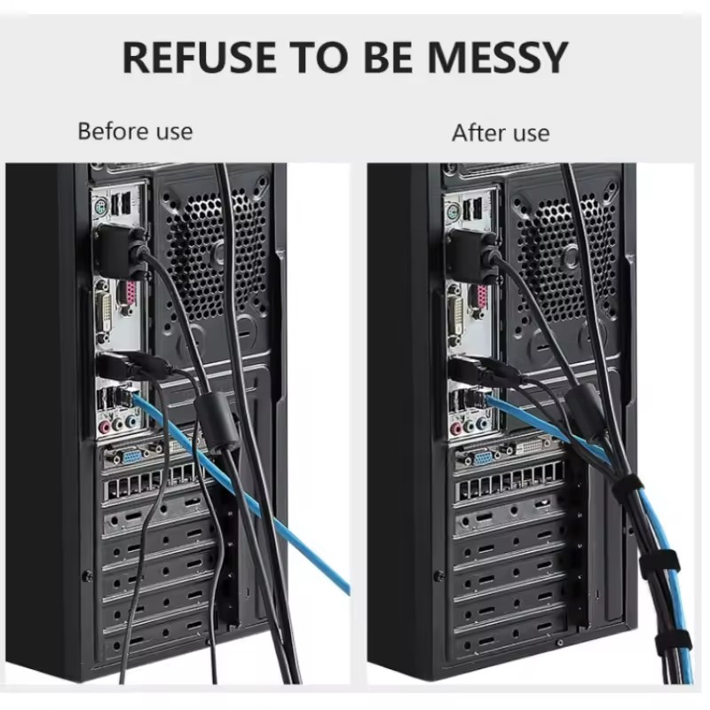1/5M Cable Organizer Cable Man - Desk Setup Cable Management review and price