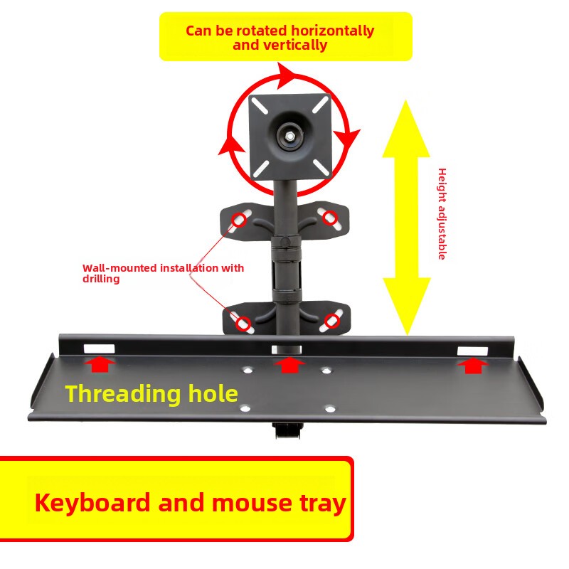 Adjustable Wall Keyboard Tray  - Desk Setup Living Room review and price