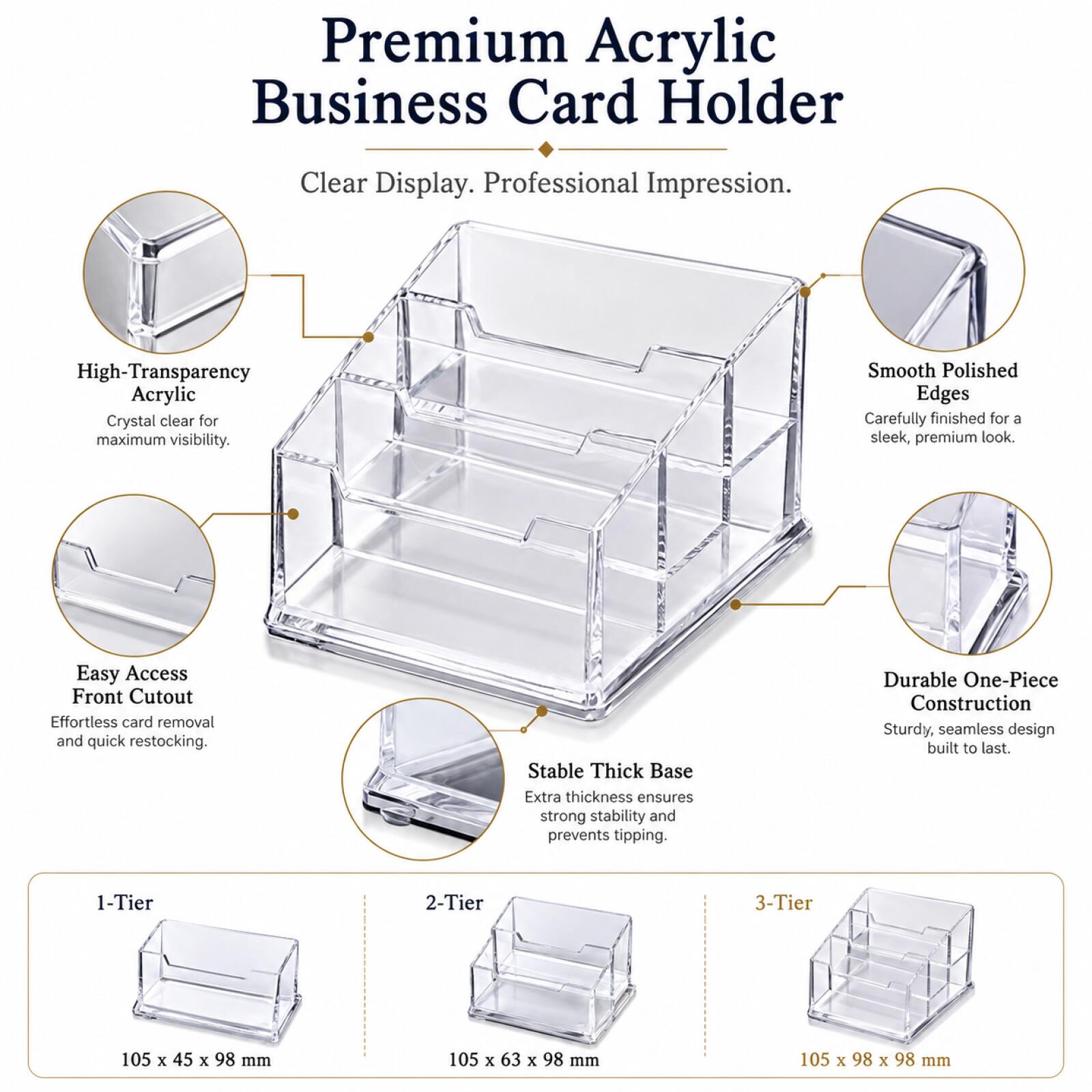 1-3Pcs Modern Clear Acrylic Bu - Desk Setup Modern review and price