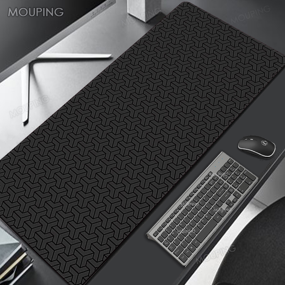 Black Deskmat Carpet Desk Acce - Desk Setup Black And White review and price