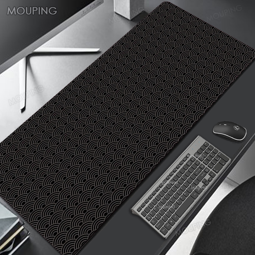 Black Deskmat Carpet Desk Acce - Desk Setup Black And White review and price