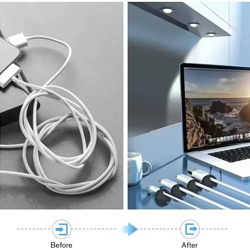 Cable Clips Phone Cord Holder  - Desk Setup Cable Management review and price