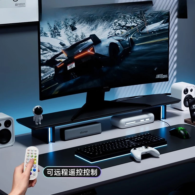 RGB Monitor Stand Ergonomic Co - Desk Setup For Laptop And Monitor review and price