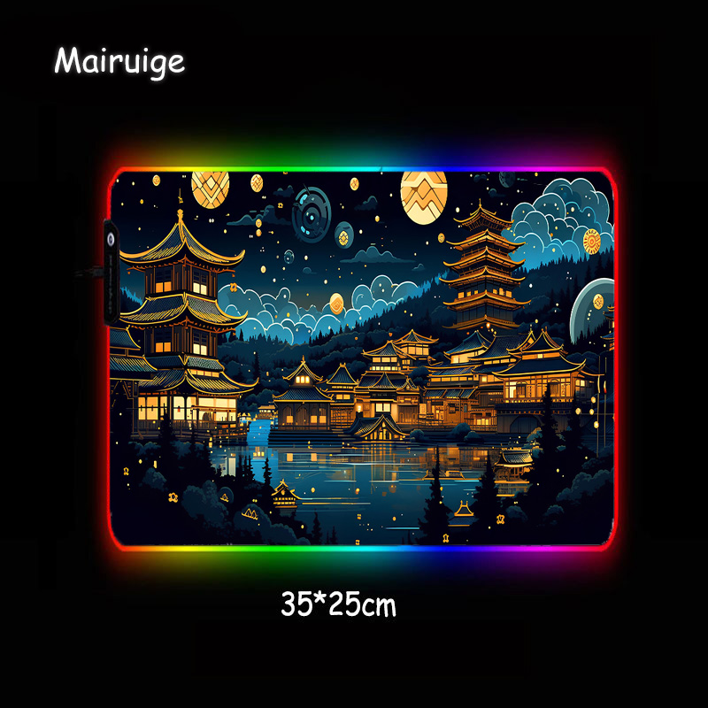Chinese Architecture At Night  - Desk Setup At Office review and price