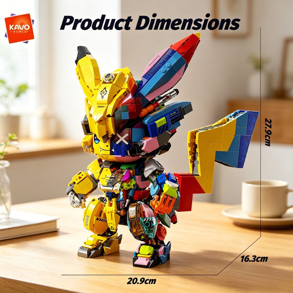KAVOWORLD 1505PCS DIY Mecha Mo - Desk Setup Build review and price