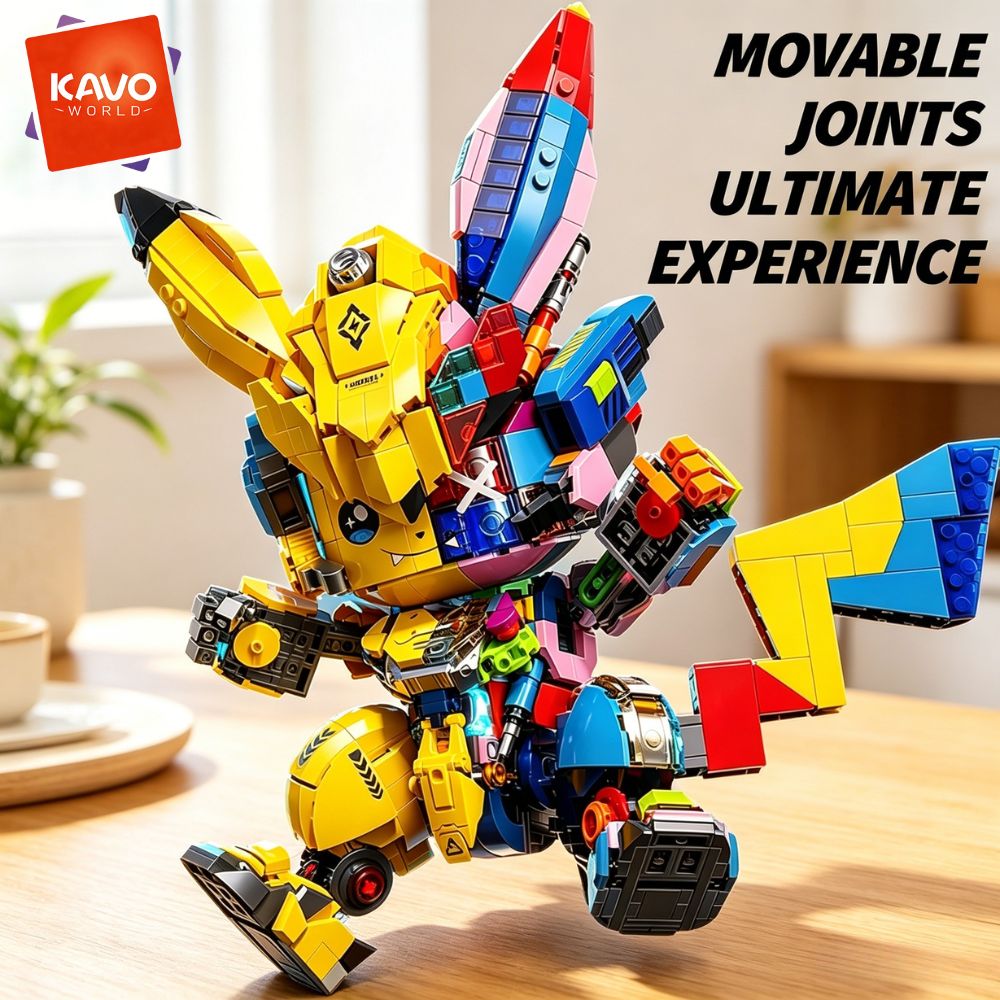 KAVOWORLD 1505PCS DIY Mecha Mo - Desk Setup Build review and price
