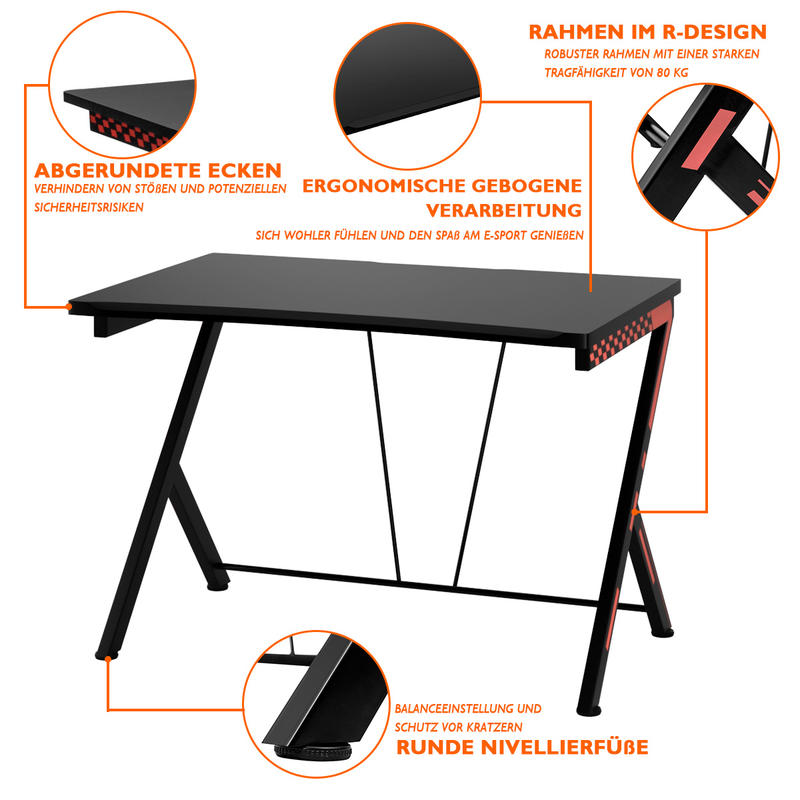Modern Ergonomic Computer Desk - Desk Setup Designer review and price