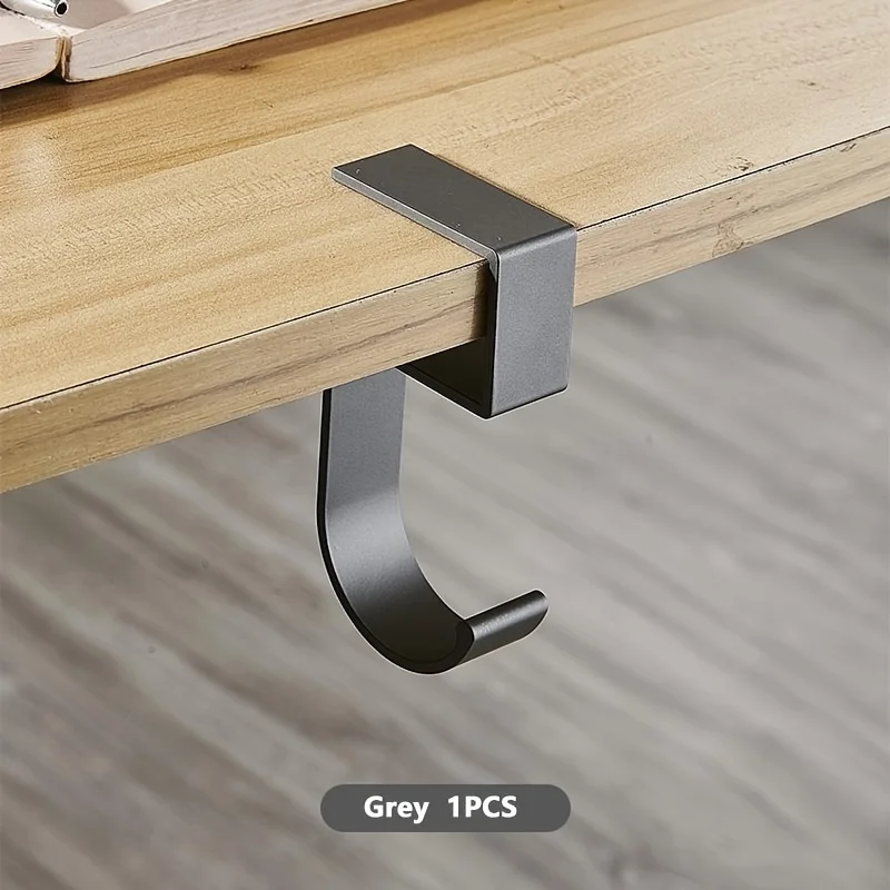 Aluminum Desk Hook Organizer A - Desk Setup Black And White review and price
