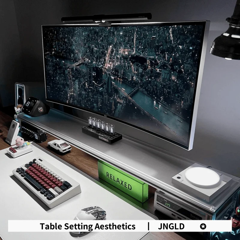 Aluminum Monitor Stand Acrylic - Desk Setup For Laptop And Monitor review and price
